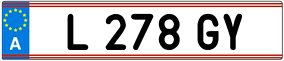 Trailer License Plate